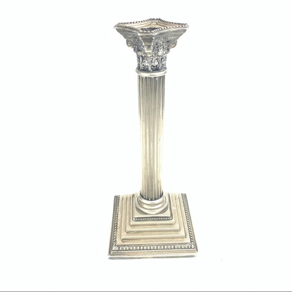 Beautiful baroque rococo silver candlestick